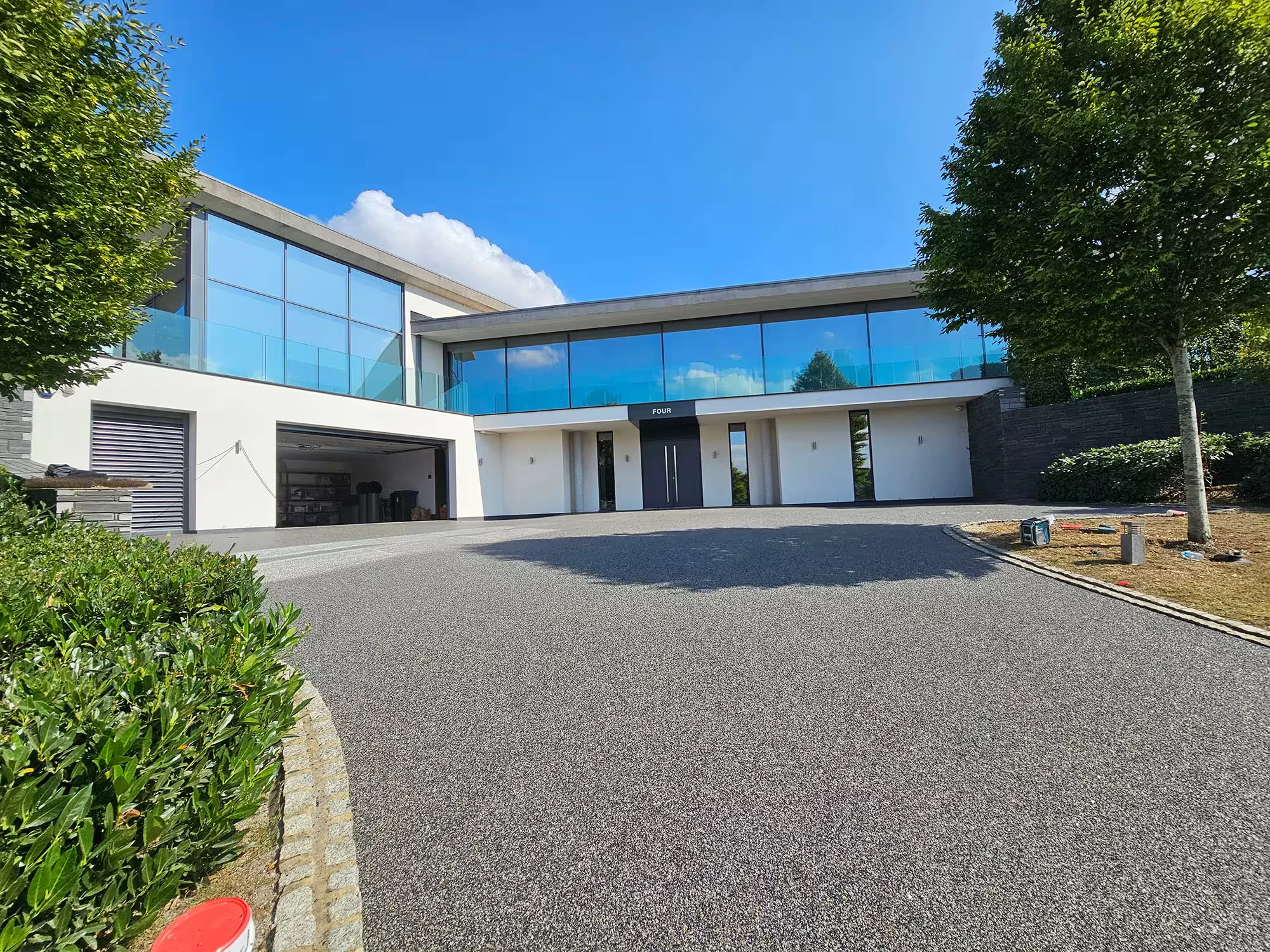 Completed resin driveway installation in Essex