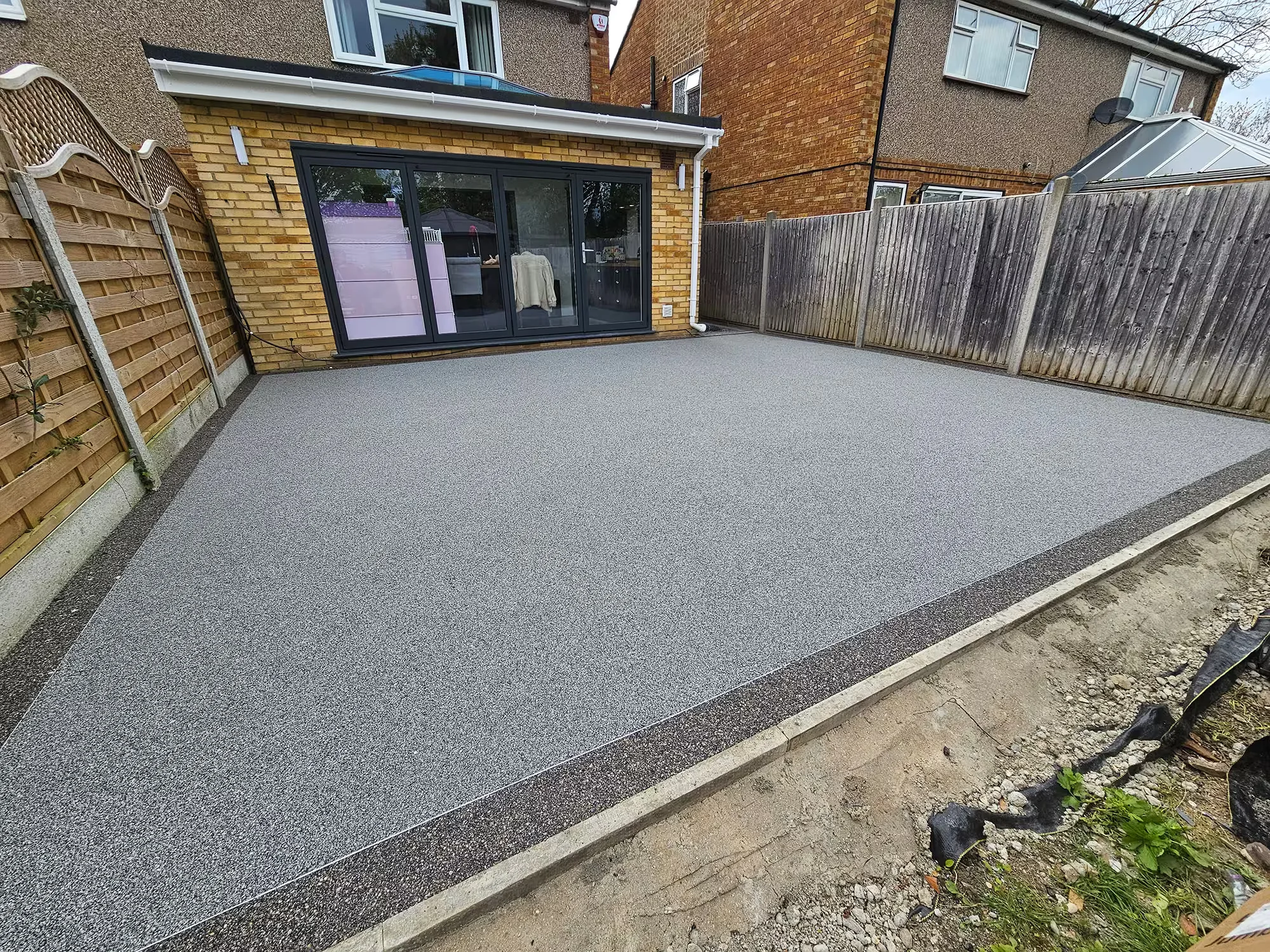 Resin overlay driveway in Hertfordshire