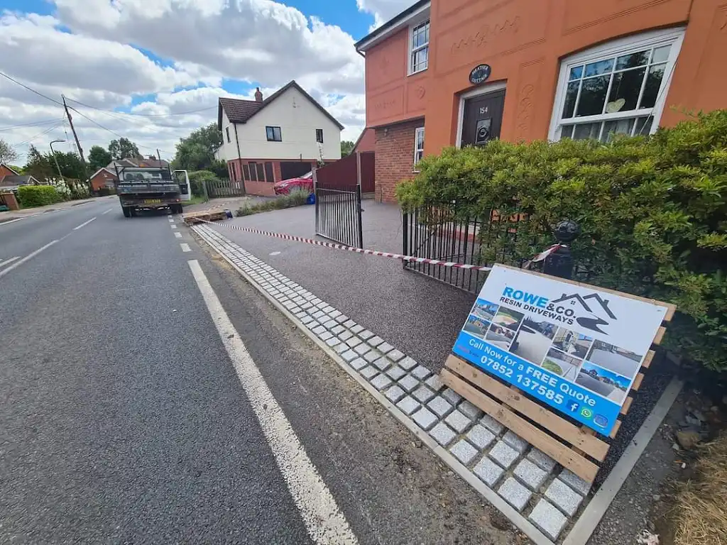 Resin overlay application in Witham