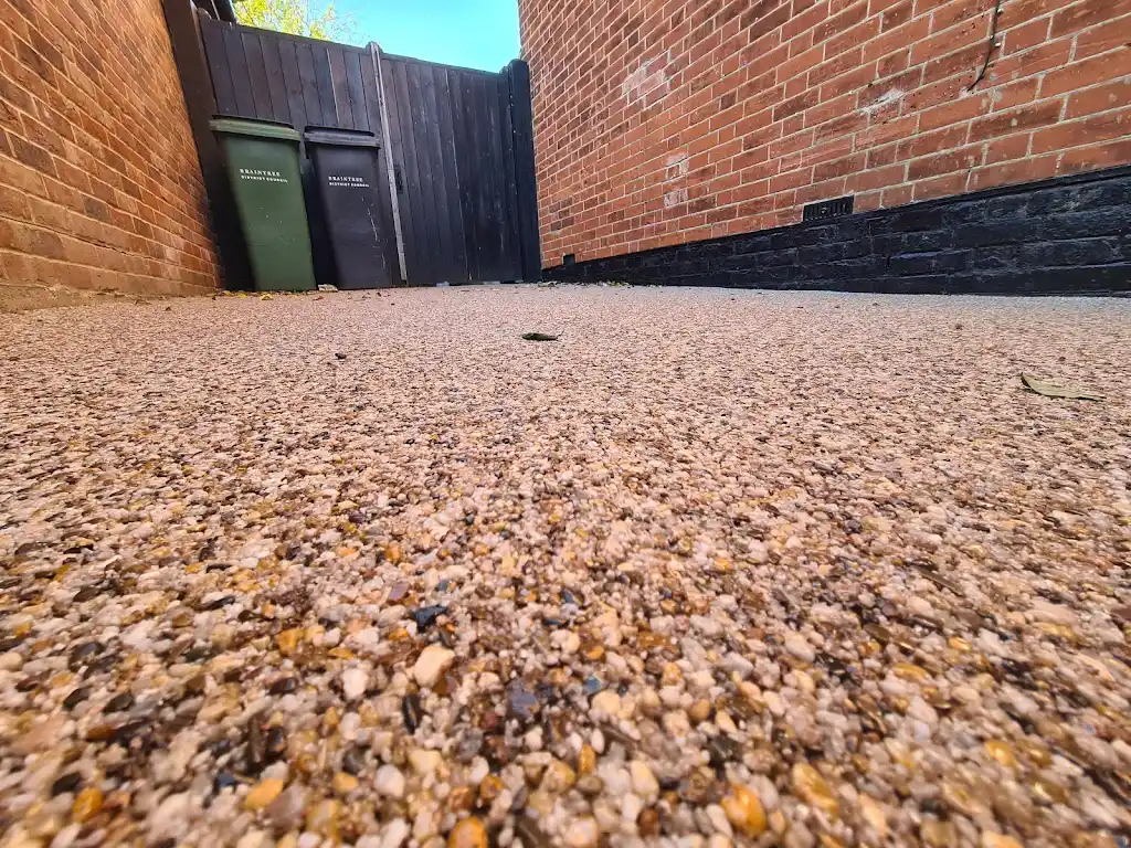 Resin overlay application in Barking